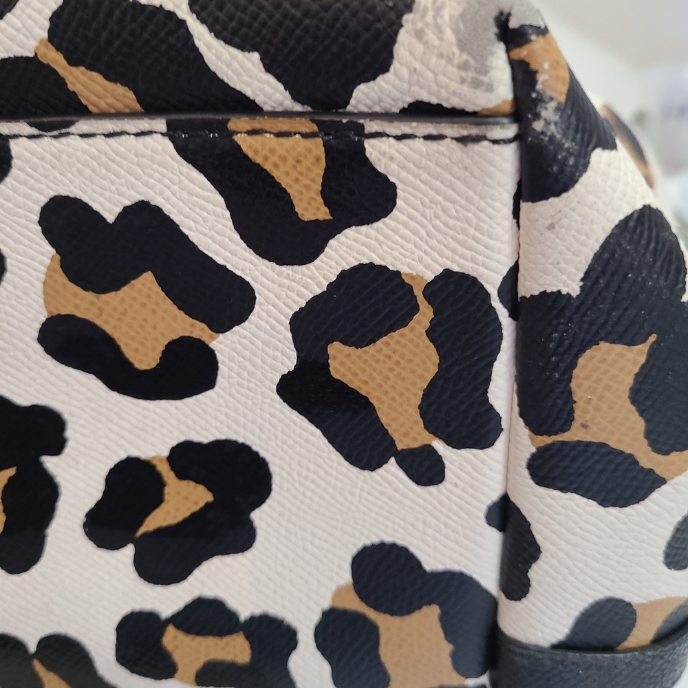 Coach Ocelot Leopard Shopper Tote - Picture 6 of 9